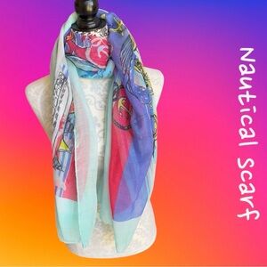 Colorful Nautical  Scarf